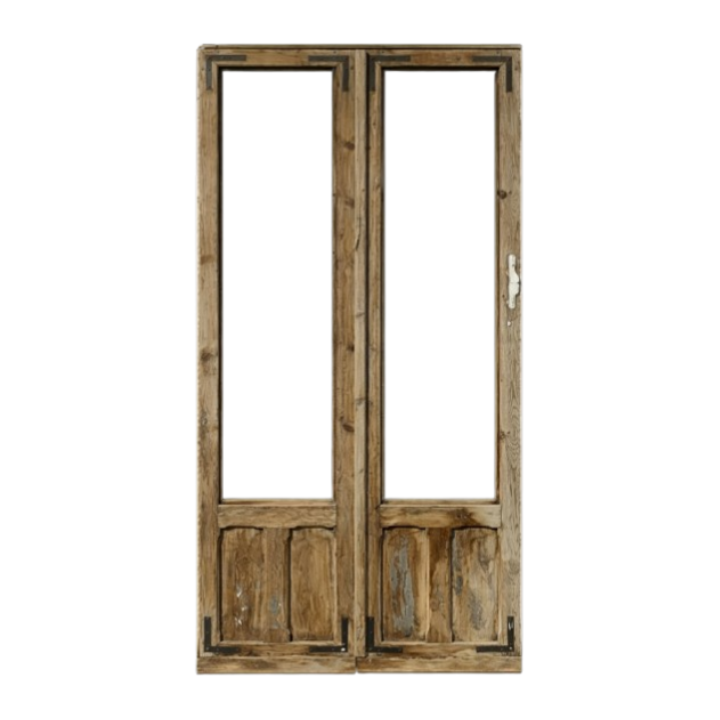 Puerta balconera doble