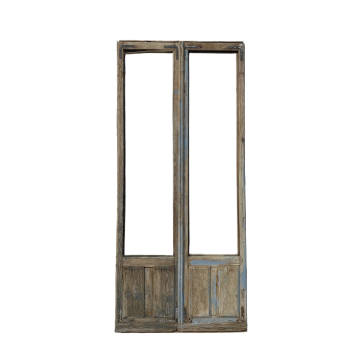 Puerta balconera doble