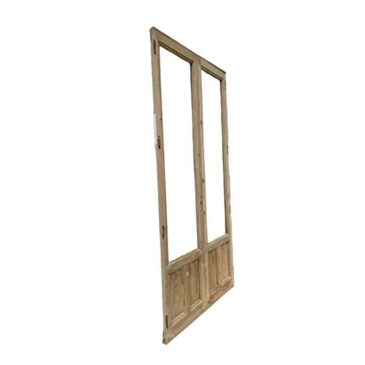 Puerta balconera doble