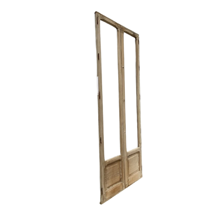 Puerta balconera doble