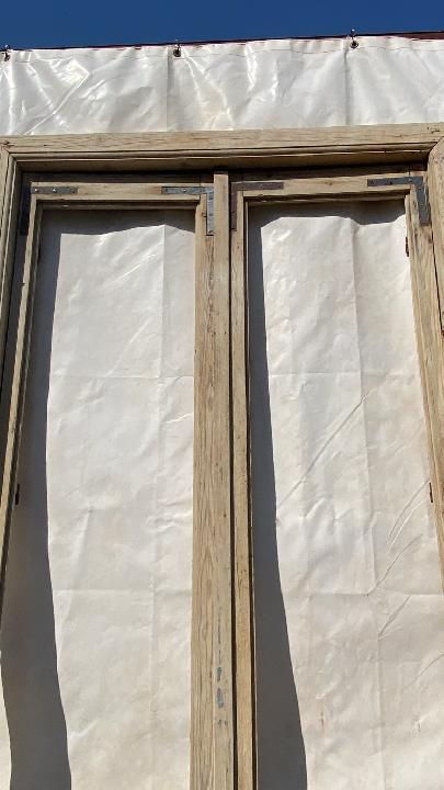 Puerta balconera doble