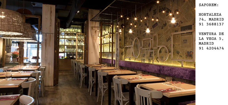 Restaurante Saporem Madrid